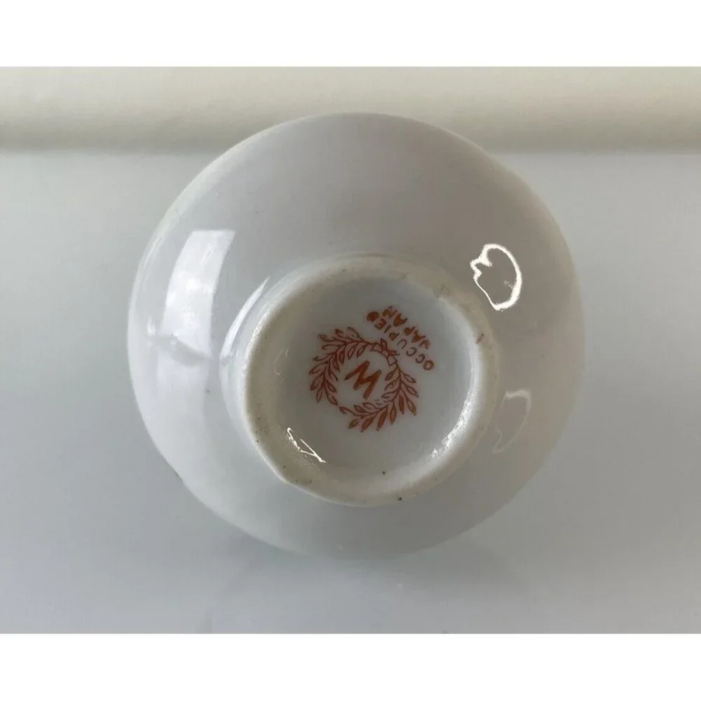 Vintage Made in Occupied Japan Vase w/ 3D Rose Small Bud Vase 4.75” Home Decor